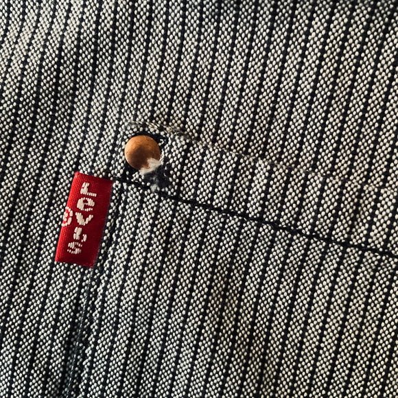 LEVI STRAUSS Kids Railroad Stripe Apron EUC - Picture 3 of 8